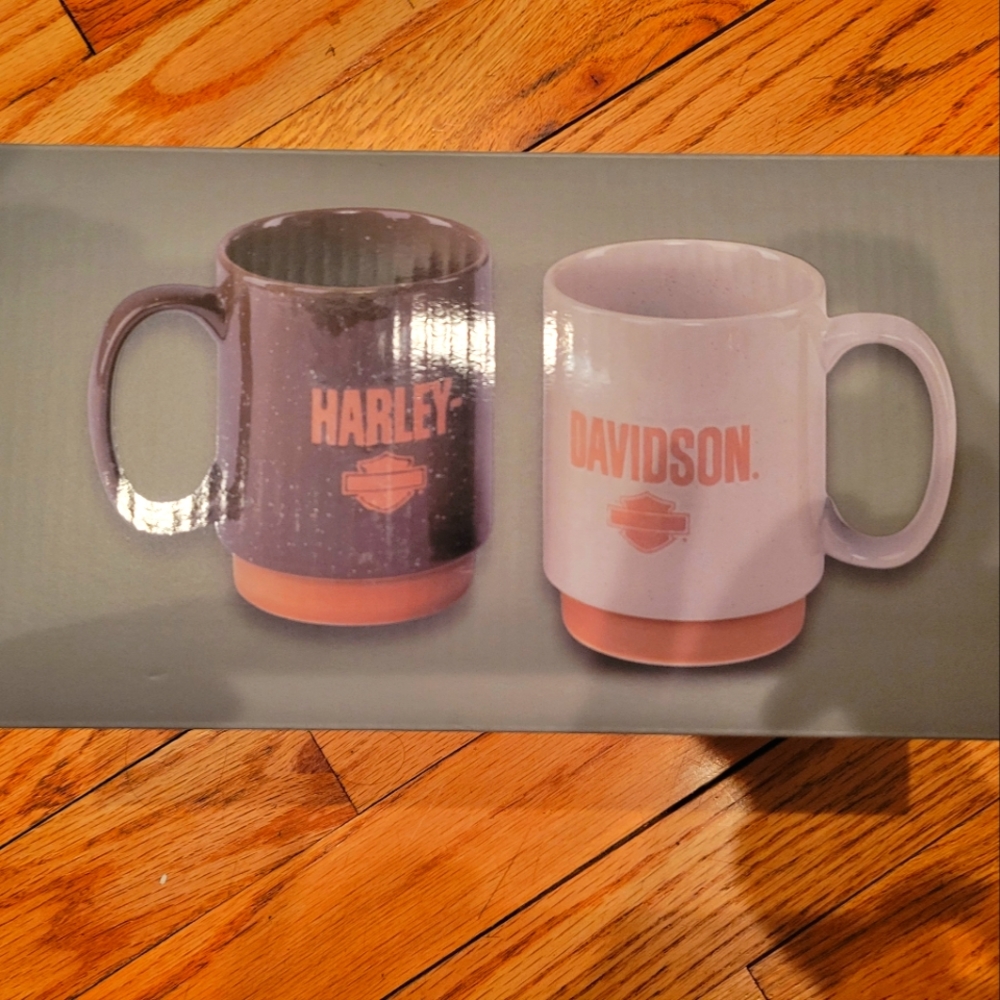 Harley Davidson 2 coffee mugs